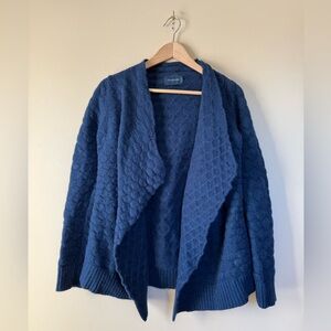 Zadig & Voltaire Blue Alpaca Blend Knit Open Cardigan Sweater - Small